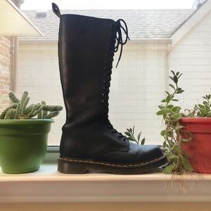 Dr. Martens Black Knee High Boots Size 8 NWOT
